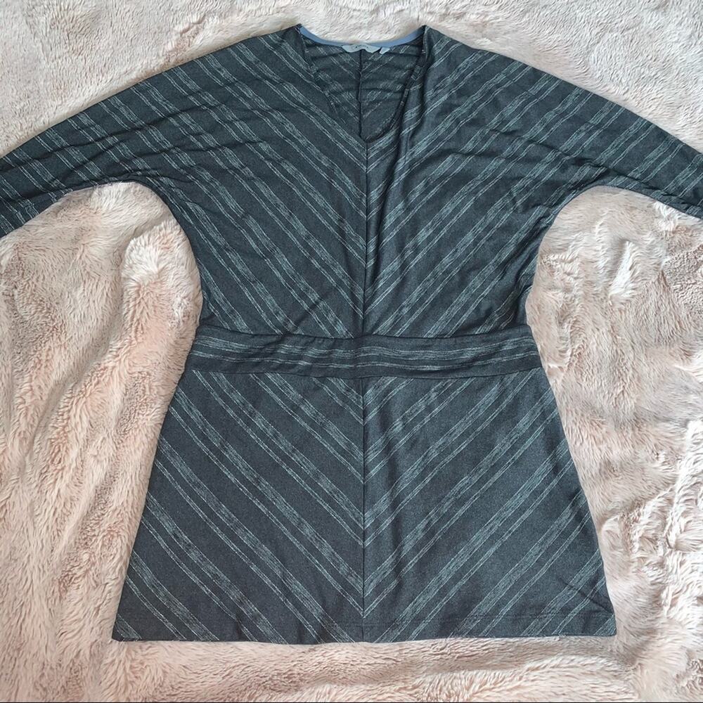 Athleta Sparklelust Gray & Silver Metallic Casual Women's Dress Size: Small